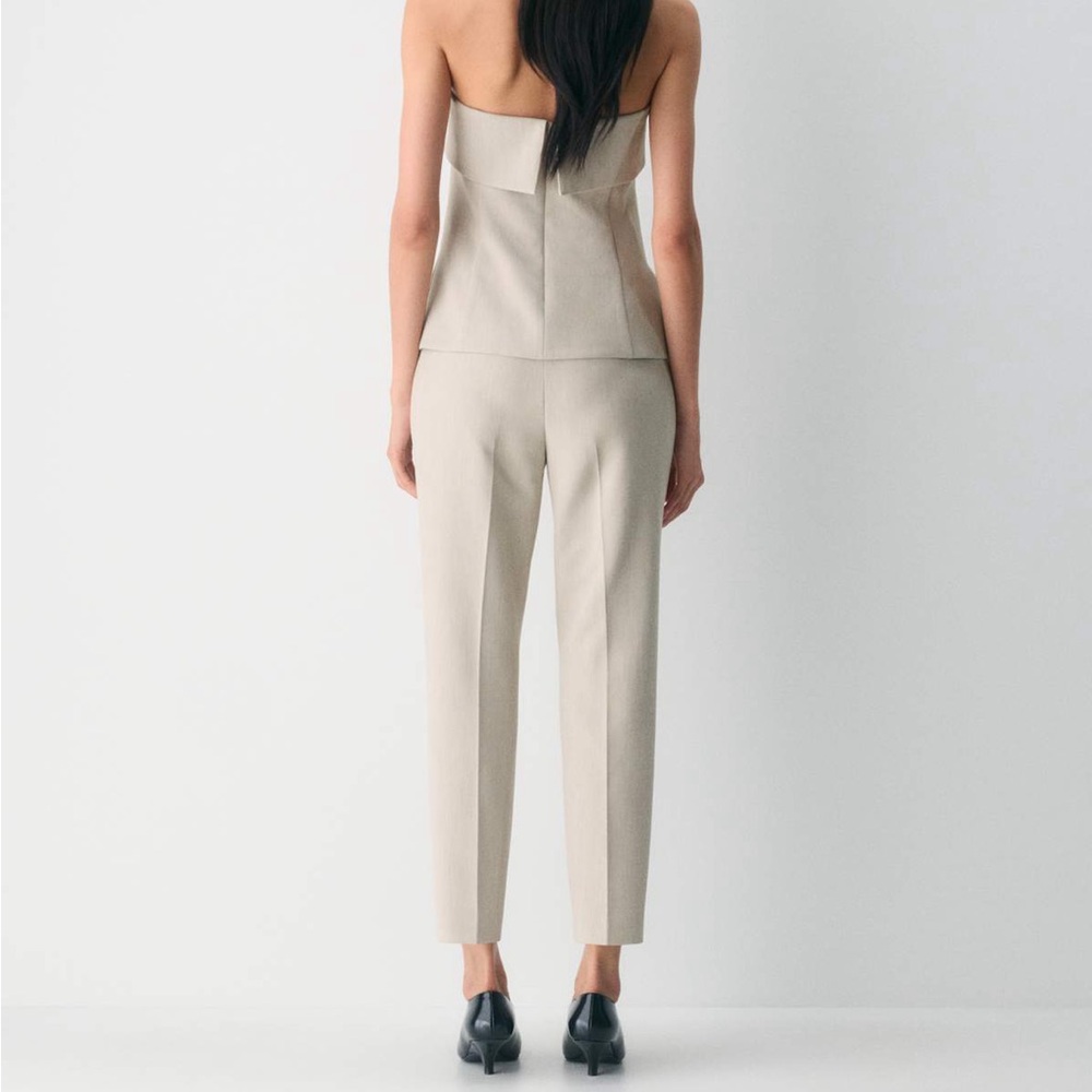 Aritzia Babaton Markova Pant - (Re)ssential Heather Matte Pearl Size 12 - Picture 4 of 11